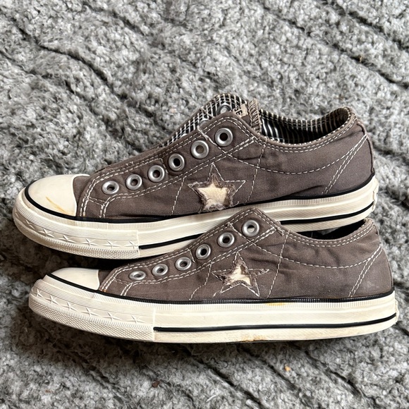 Converse One Star Men's Sneakers in Brown and Cream - Picture 2 of 10